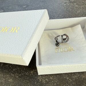 Dior Black Earring/Clip (Sold for left ear use only)